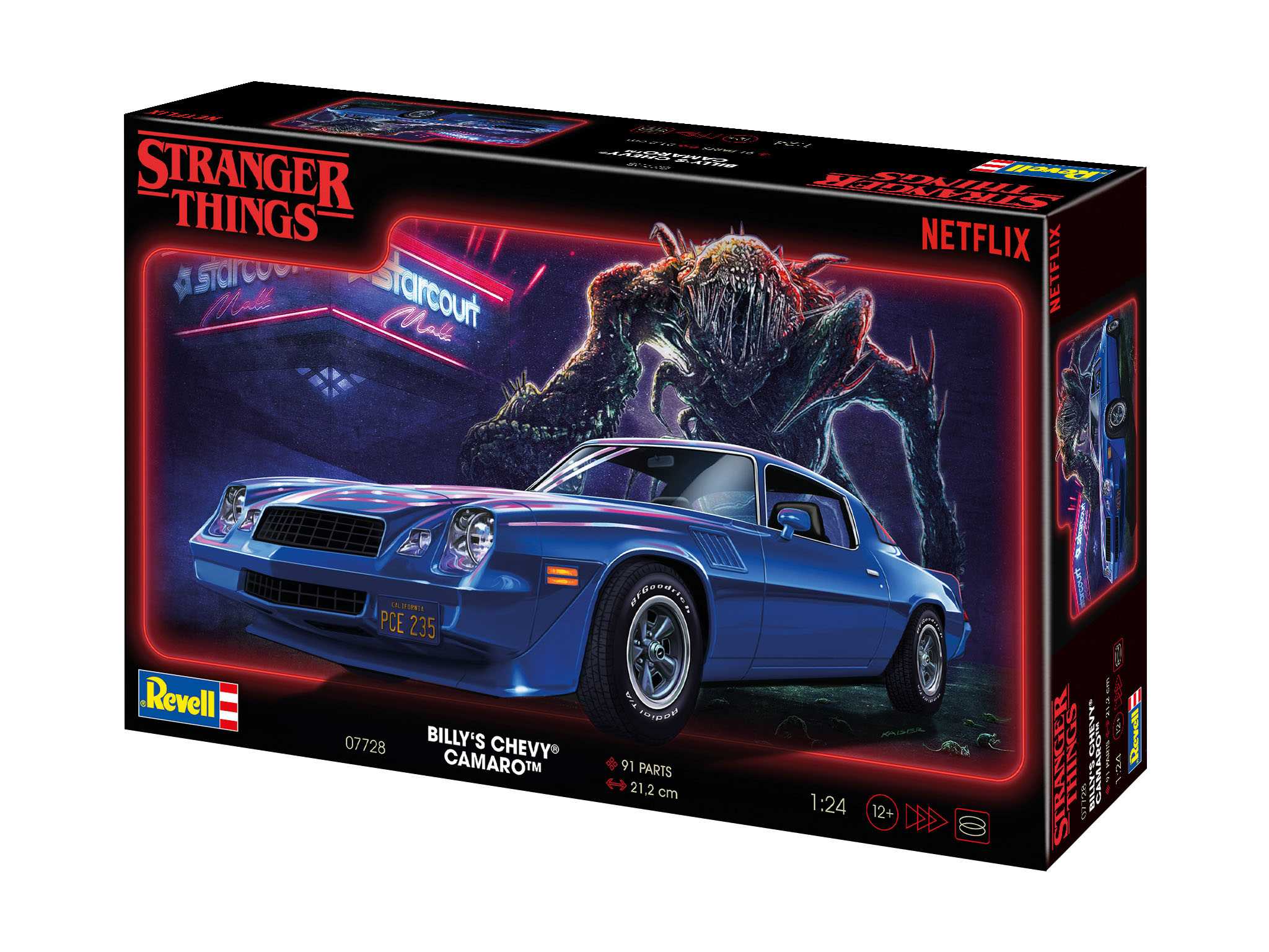 Plastic ModelKit STRANGER THINGS auto 07728 - Chevy Camaro Z/28 (1:24)