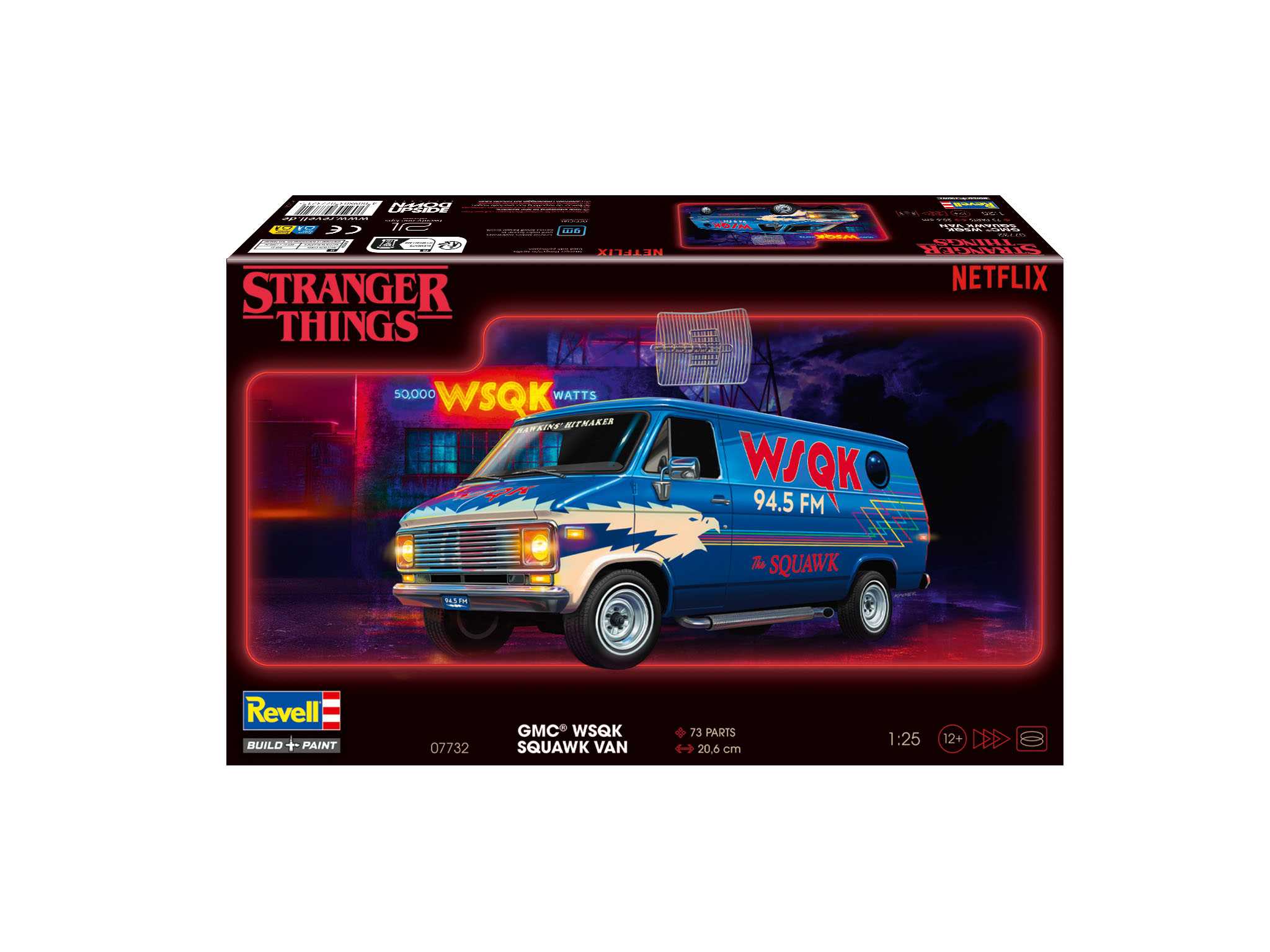 Plastic ModelKit STRANGER THINGS auto 07732 - GMC® WSQK Squawk Van (1:25)