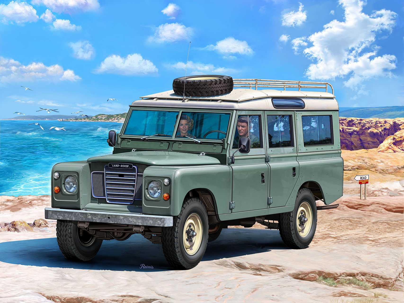 Plastic ModelKit auto 07047 - Land Rover Series III (1:24)