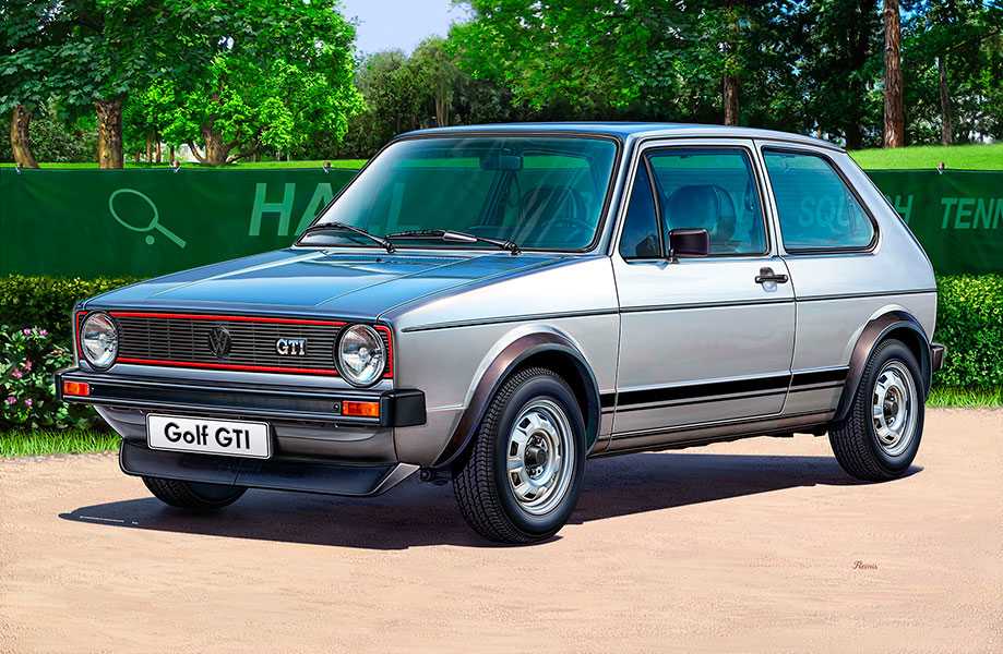 Plastic ModelKit auto 07072 - VW Golf 1 GTI (1:24)