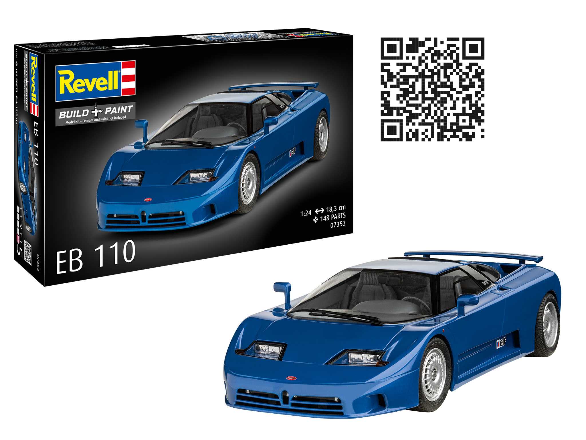 Plastic ModelKit auto 07353 - Bugatti EB110 (1:24)