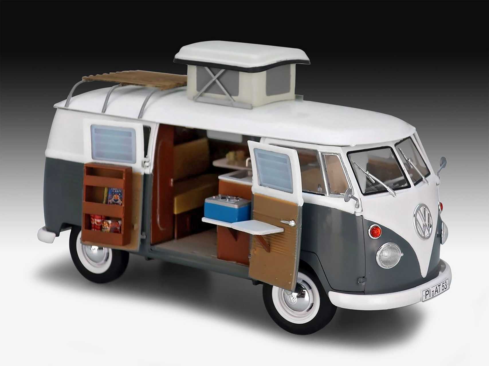 Plastic ModelKit auto 07674 - VW T1 Camper (1:24)