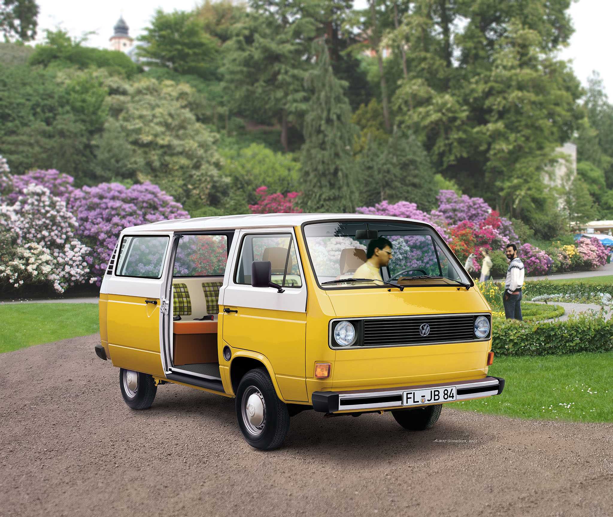 Plastic ModelKit auto 07706 - VW T3 Bus (1:24)