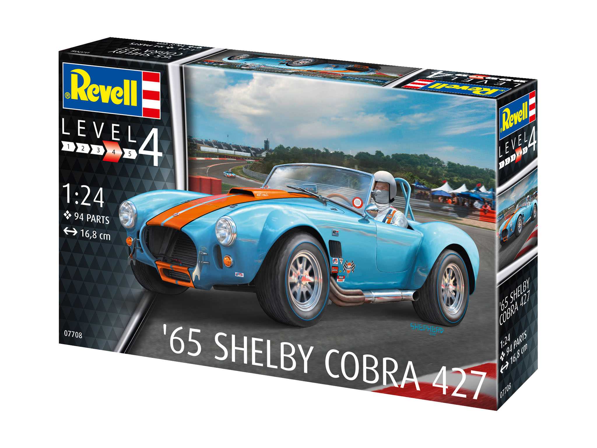 Revell RV07708 1:24-65 Shelby Cobra 427 Non Peint 