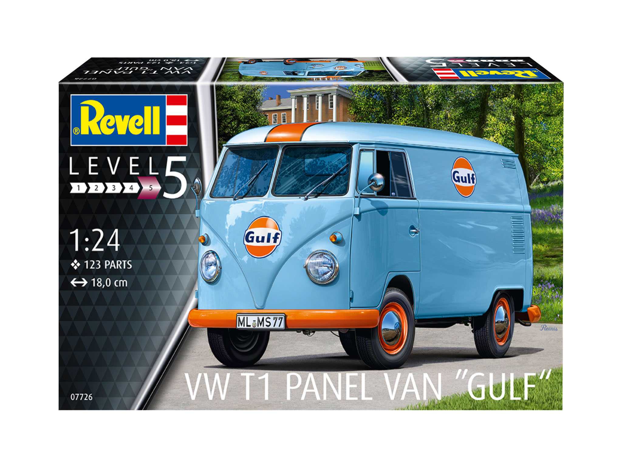 Plastic ModelKit auto 07726 - VW T1 panel van (Gulf Decoration) (1:24)