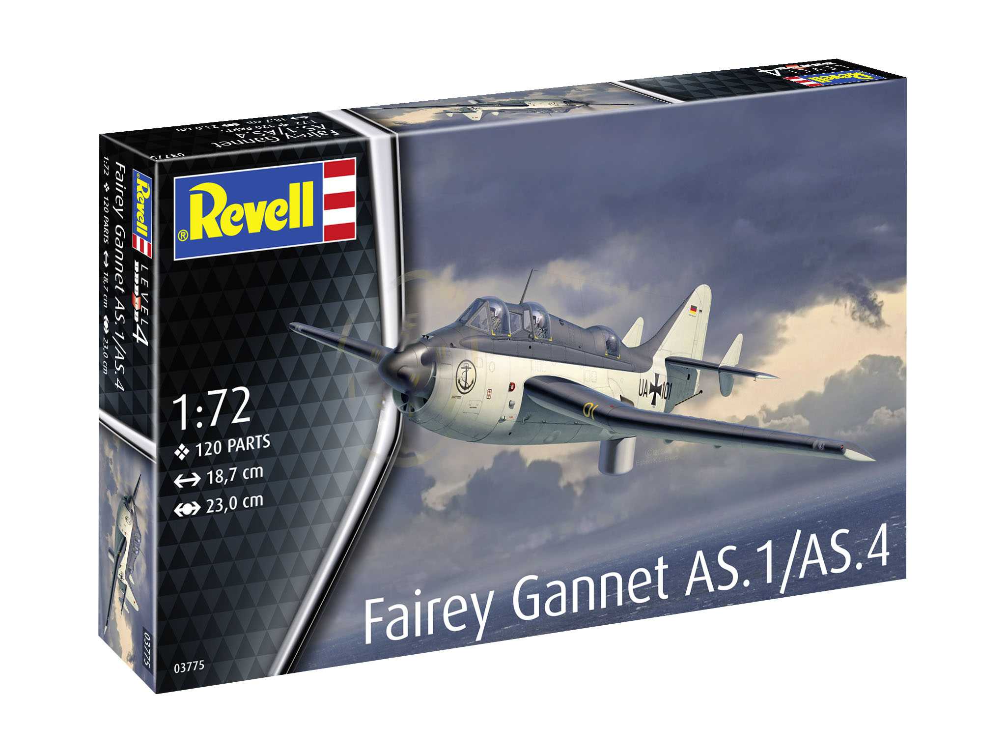 Plastic ModelKit letadlo 03775 - Fairey Gannet AS.1/AS.4 (1:72)