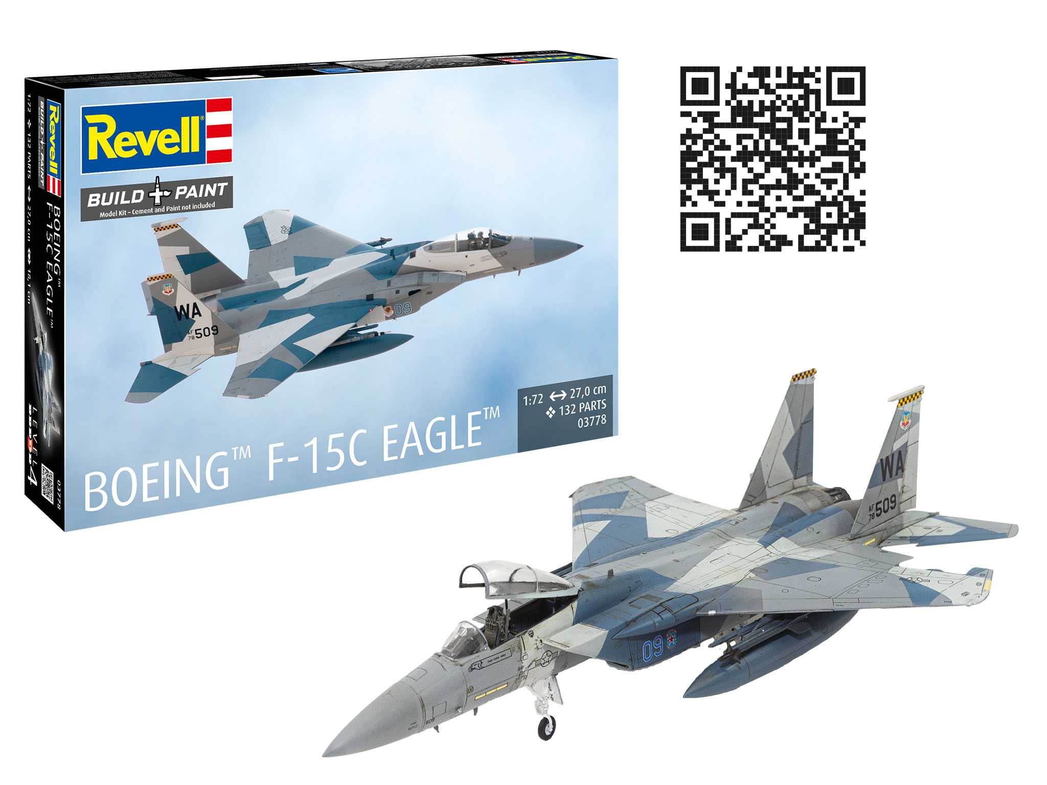 Plastic ModelKit letadlo 03778 - Boeing F-15C Eagle (1:72)
