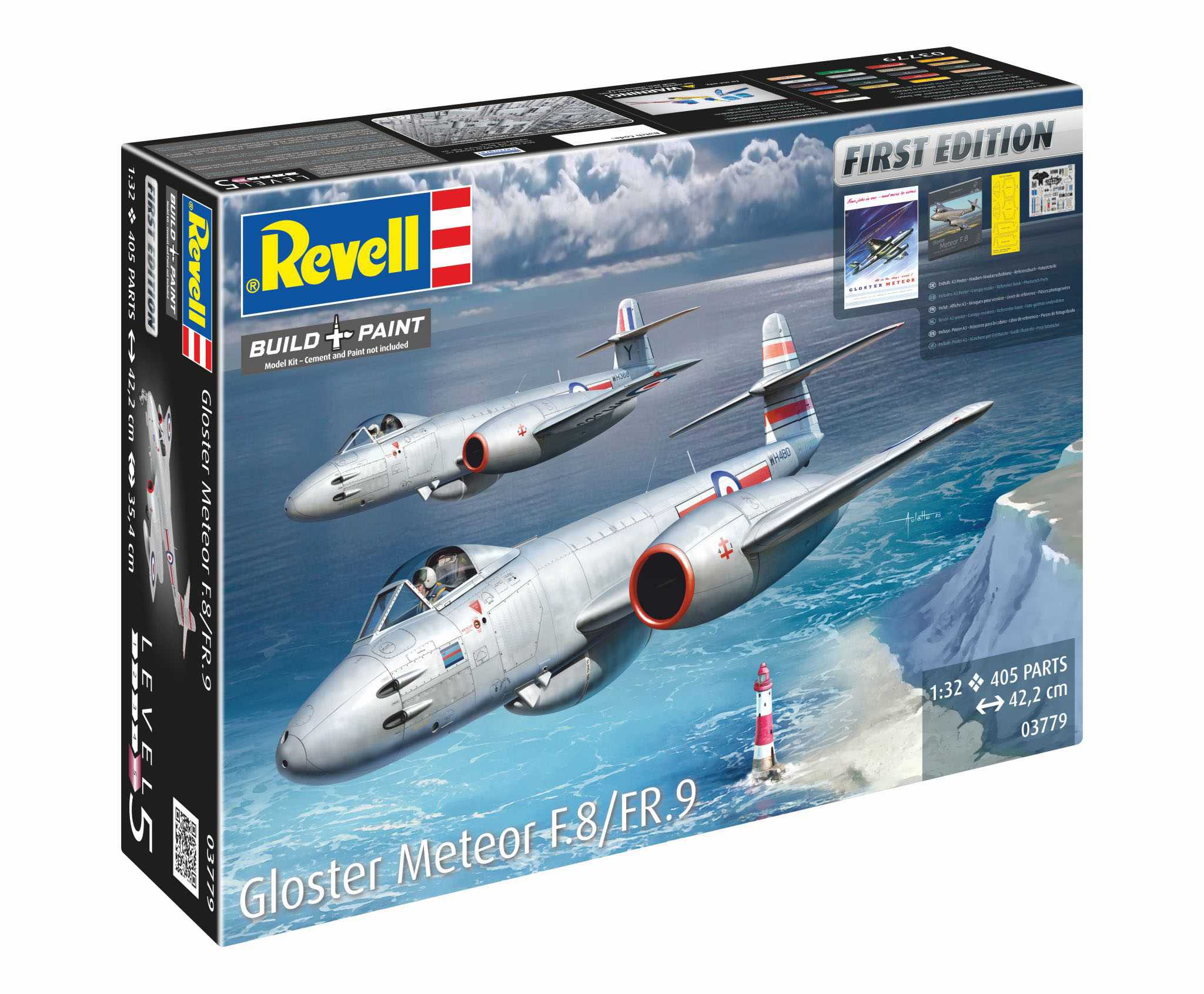 Plastic ModelKit letadlo 03779 - Gloster Meteor F.8/FR.9 (First Edition) (1:32)