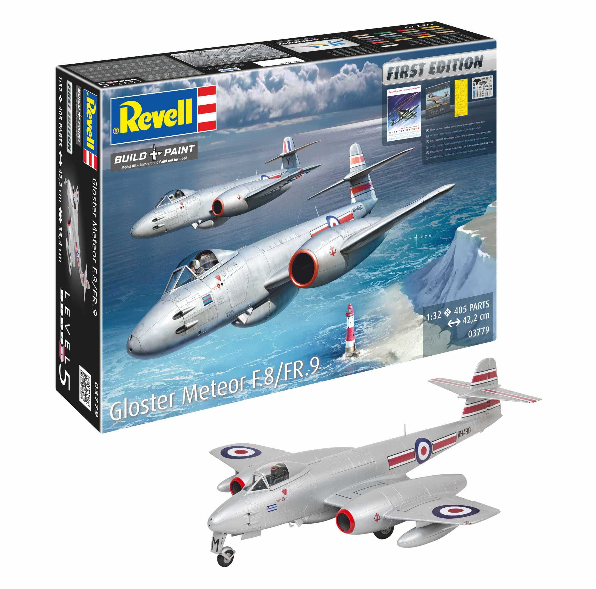 Plastic ModelKit letadlo 03779 - Gloster Meteor F.8/FR.9 (First Edition) (1:32)