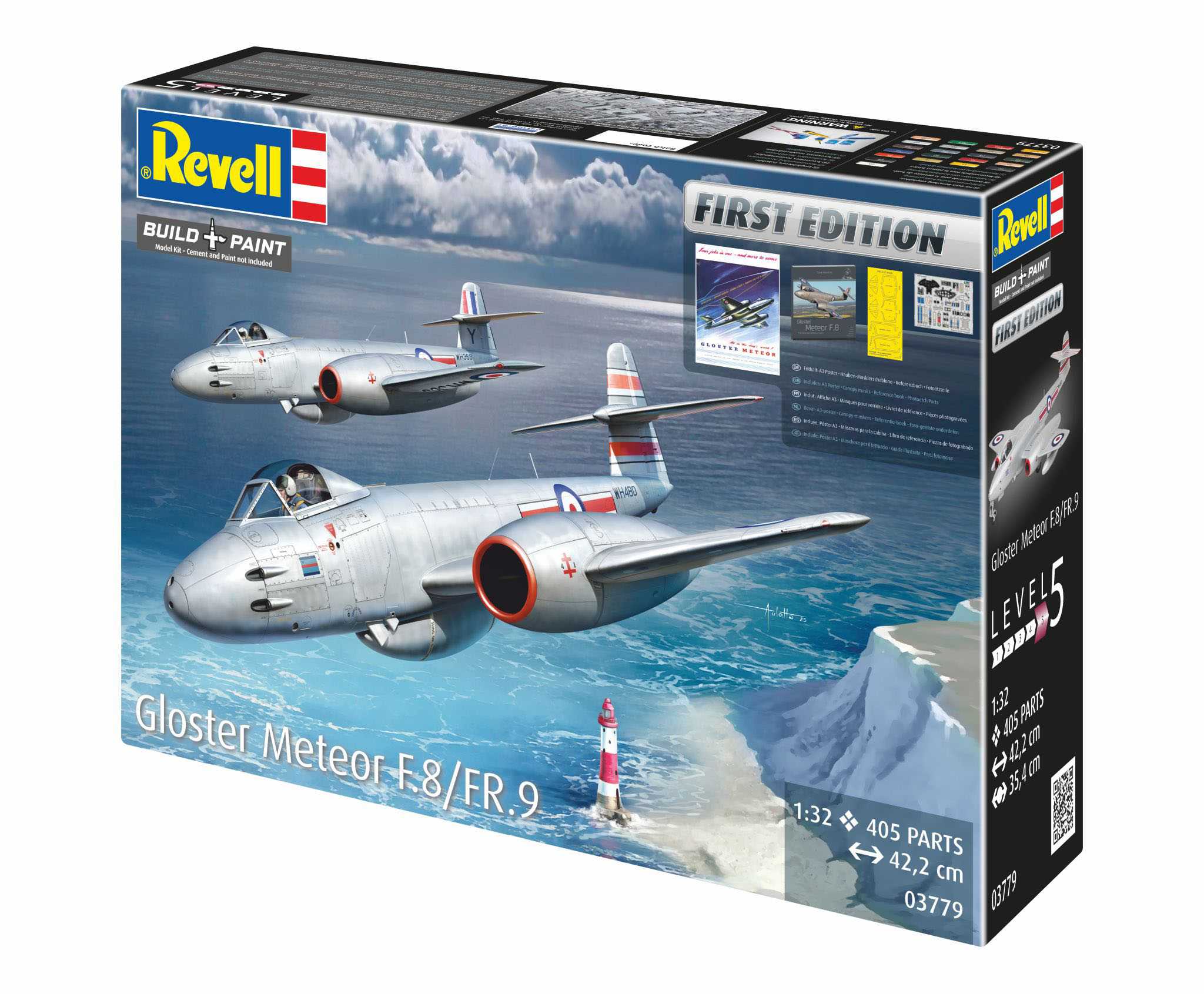 Plastic ModelKit letadlo 03779 - Gloster Meteor F.8/FR.9 (First Edition) (1:32)