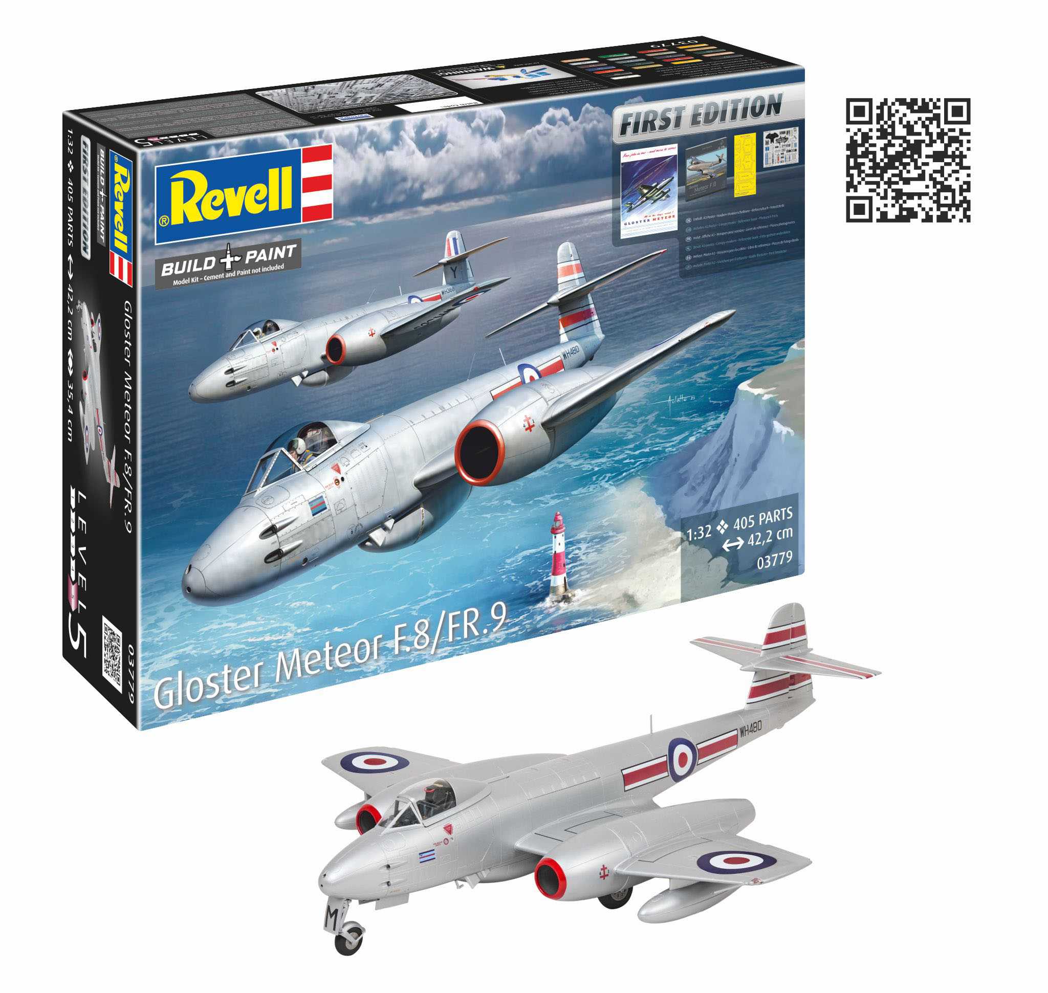 Plastic ModelKit letadlo 03779 - Gloster Meteor F.8/FR.9 (First Edition) (1:32)