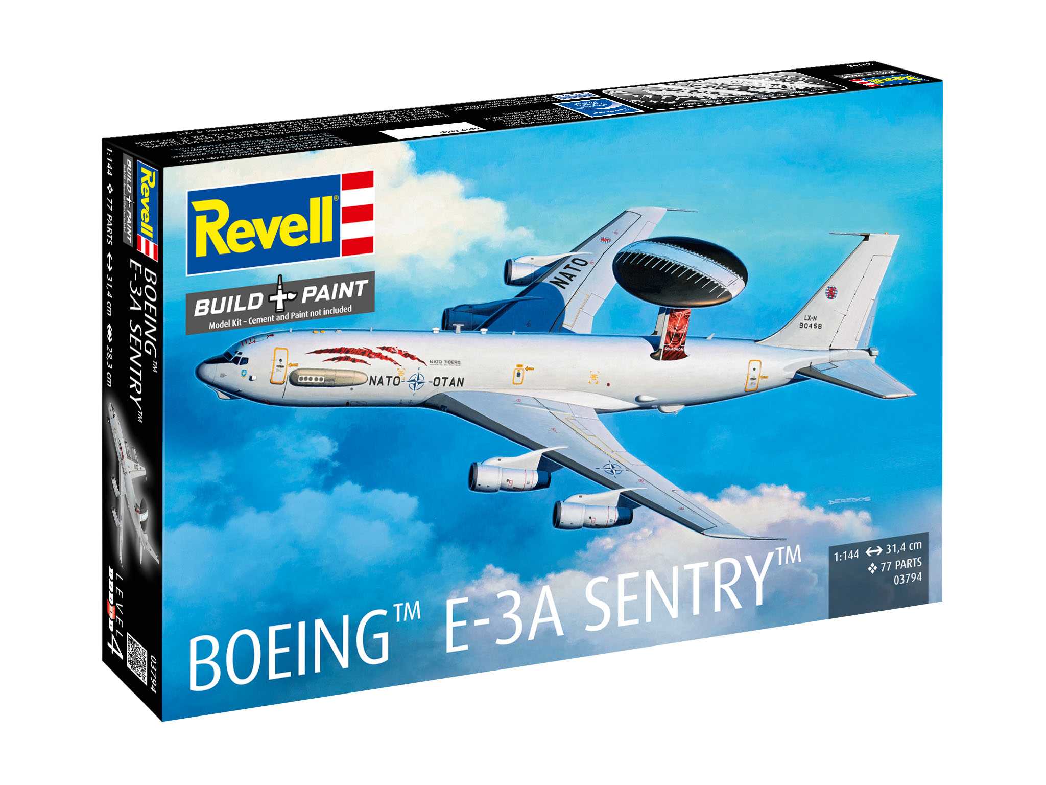 Plastic ModelKit letadlo 03794 - Boeing E-3A (1:144)