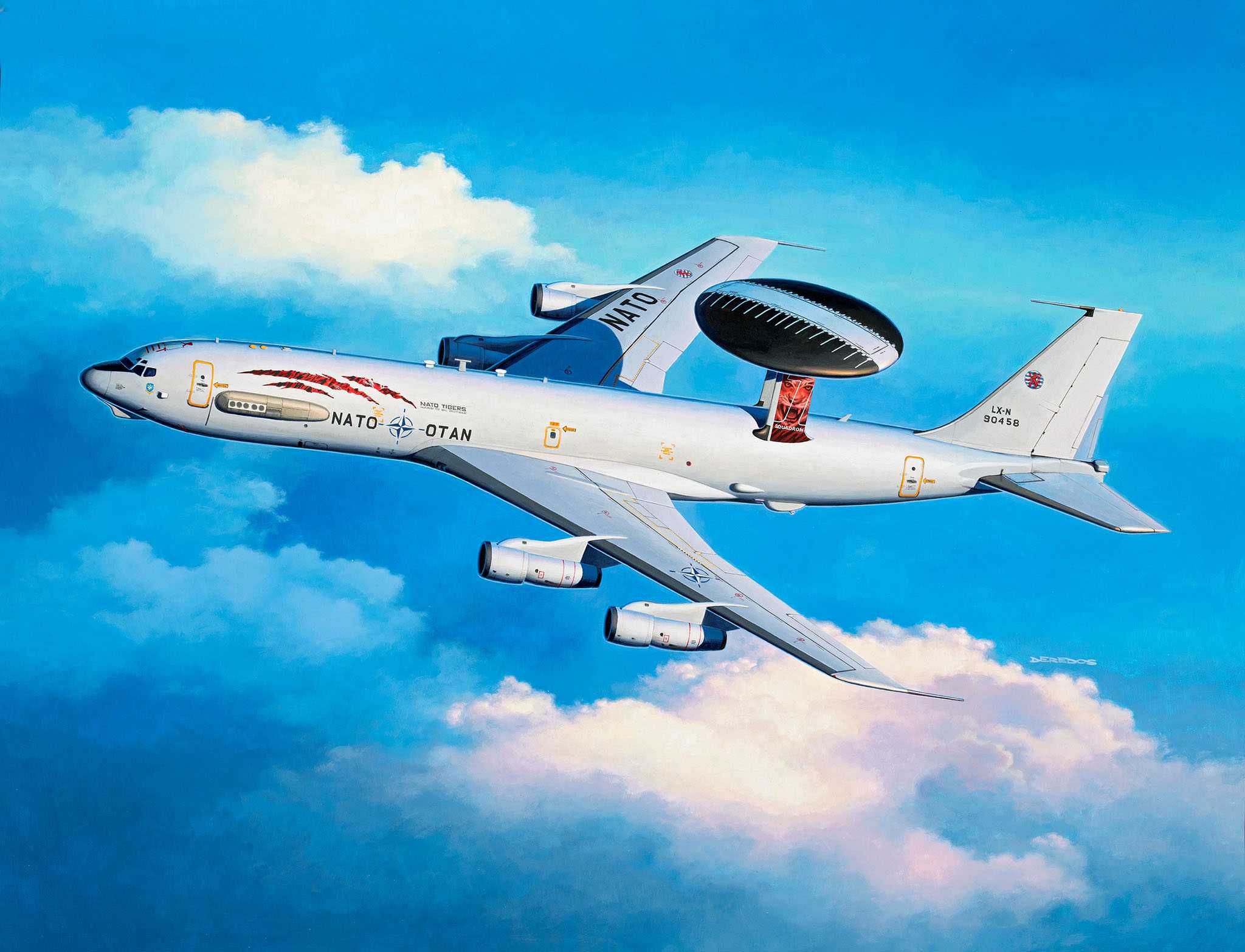 Plastic ModelKit letadlo 03794 - Boeing E-3A (1:144)