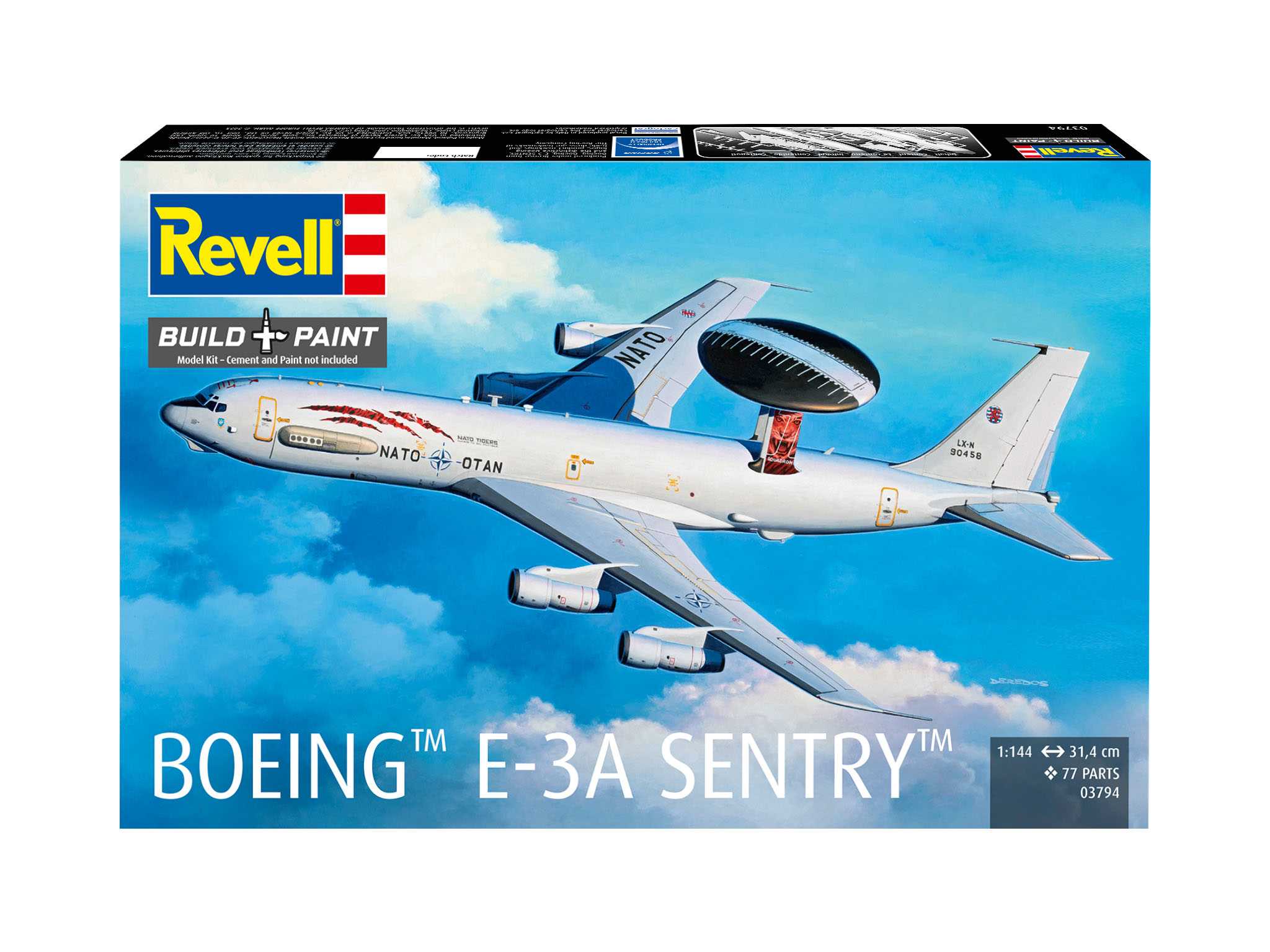 Plastic ModelKit letadlo 03794 - Boeing E-3A (1:144)