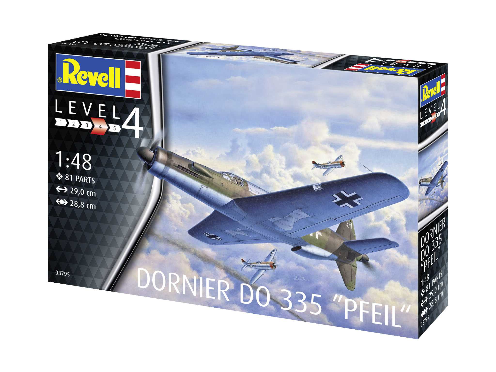 Plastic ModelKit letadlo 03795 - Do335 Pfeil (1:48)