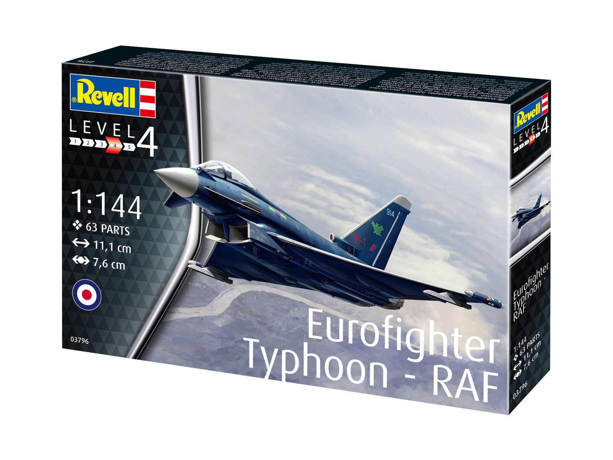 Plastic ModelKit letadlo 03796 - Eurofighter Typhoon - RAF (1:144)