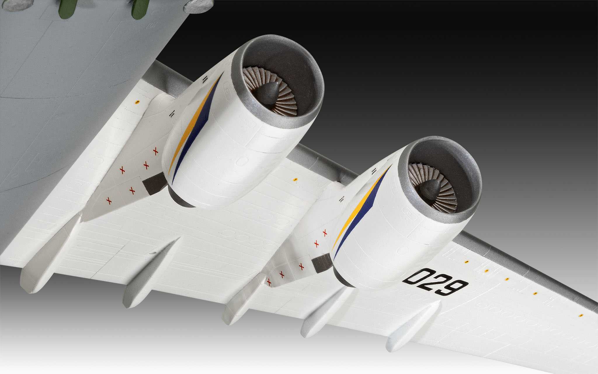 Plastic ModelKit letadlo 03807 - Antonov An-124 Ruslan (1:144)