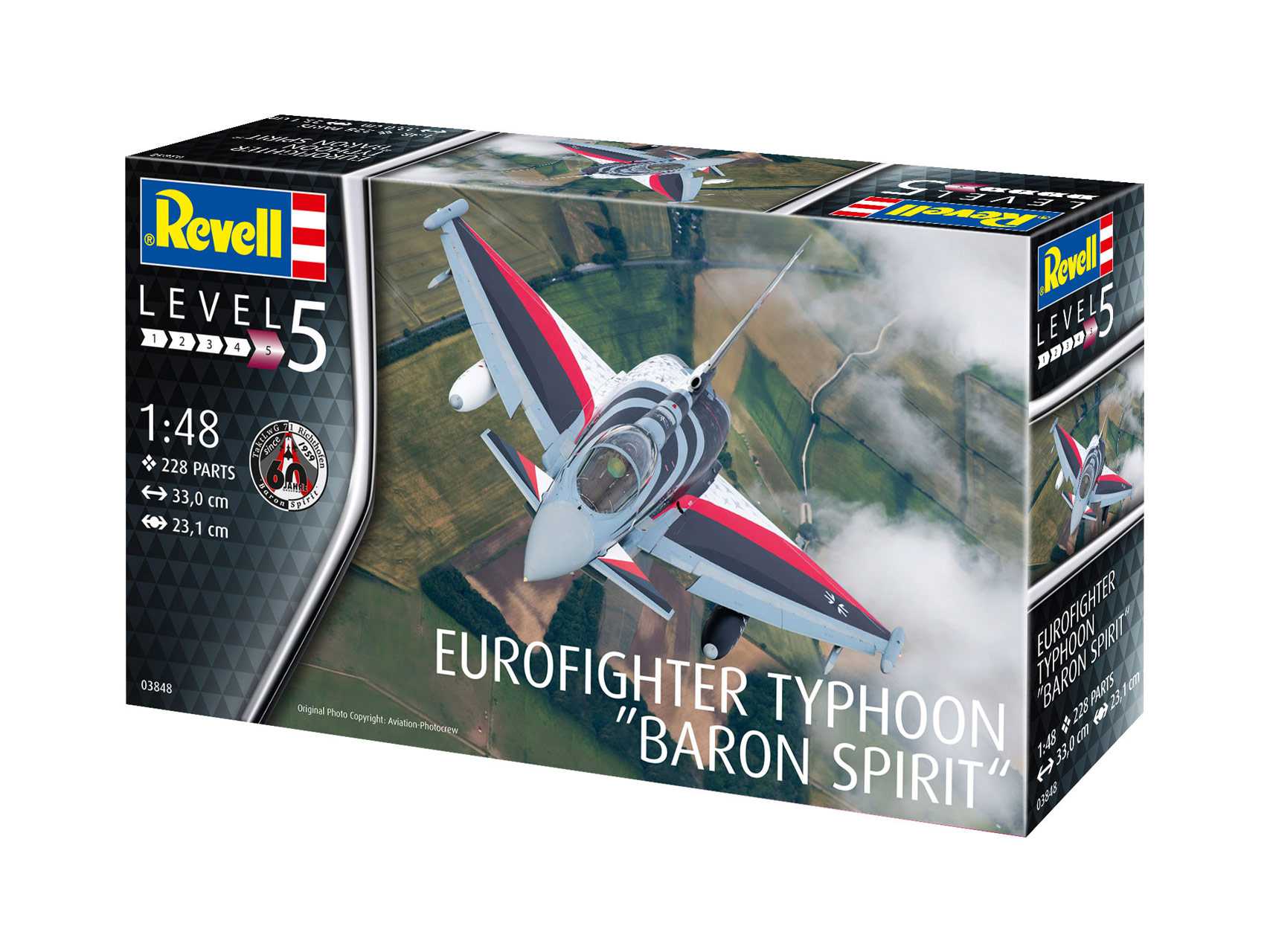 Plastic ModelKit letadlo 03848 - Eurofighter Typhoon "BARON SPIRIT" (1:48)