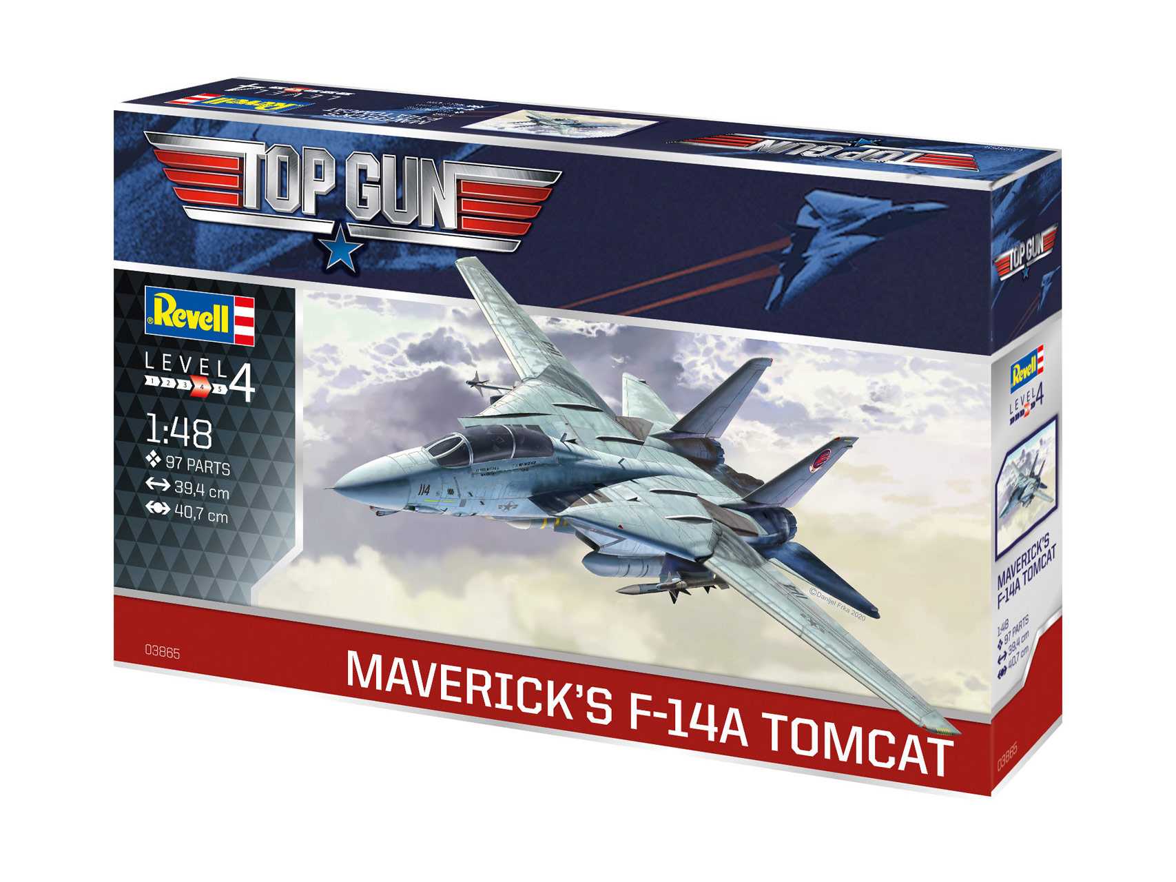 Plastic ModelKit letadlo 03865 - Maverick's F-14A Tomcat ‘Top Gun’ (1:48)