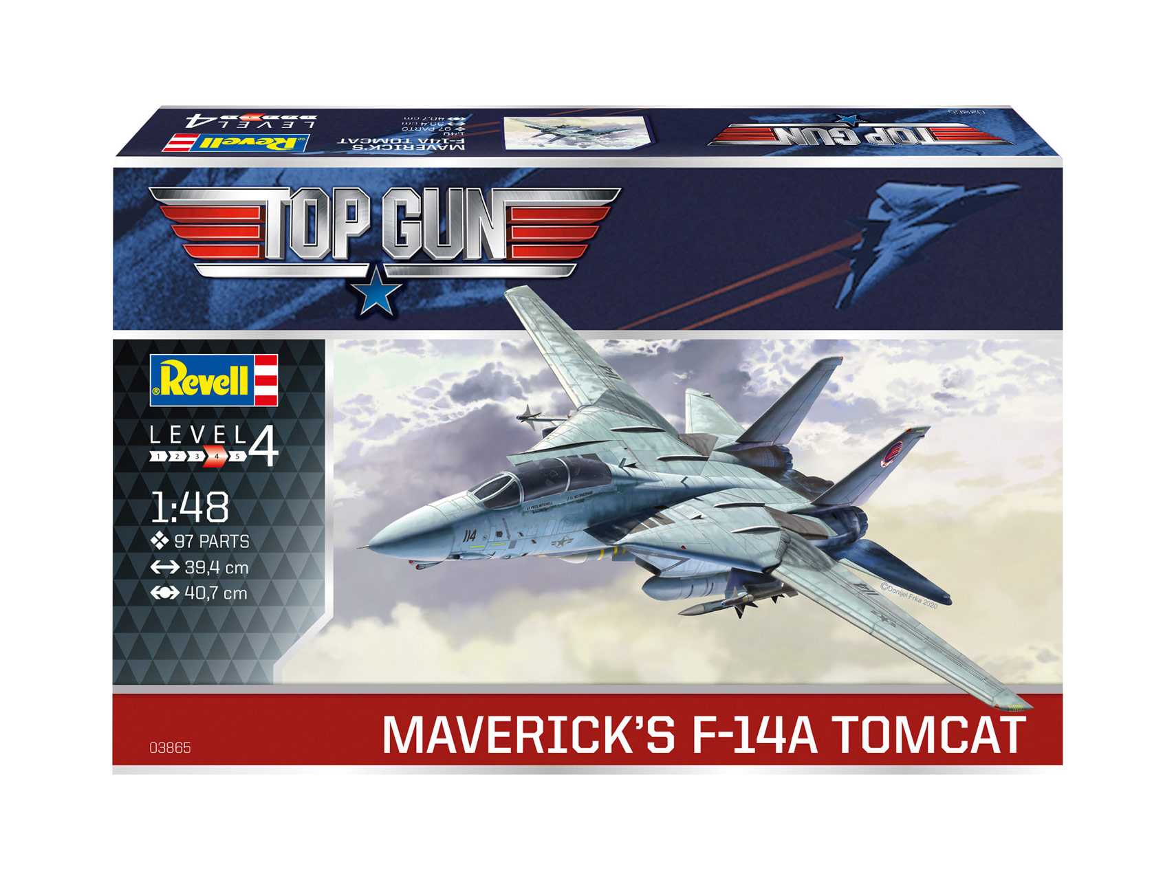 Plastic ModelKit letadlo 03865 - Maverick's F-14A Tomcat ‘Top Gun’ (1:48)