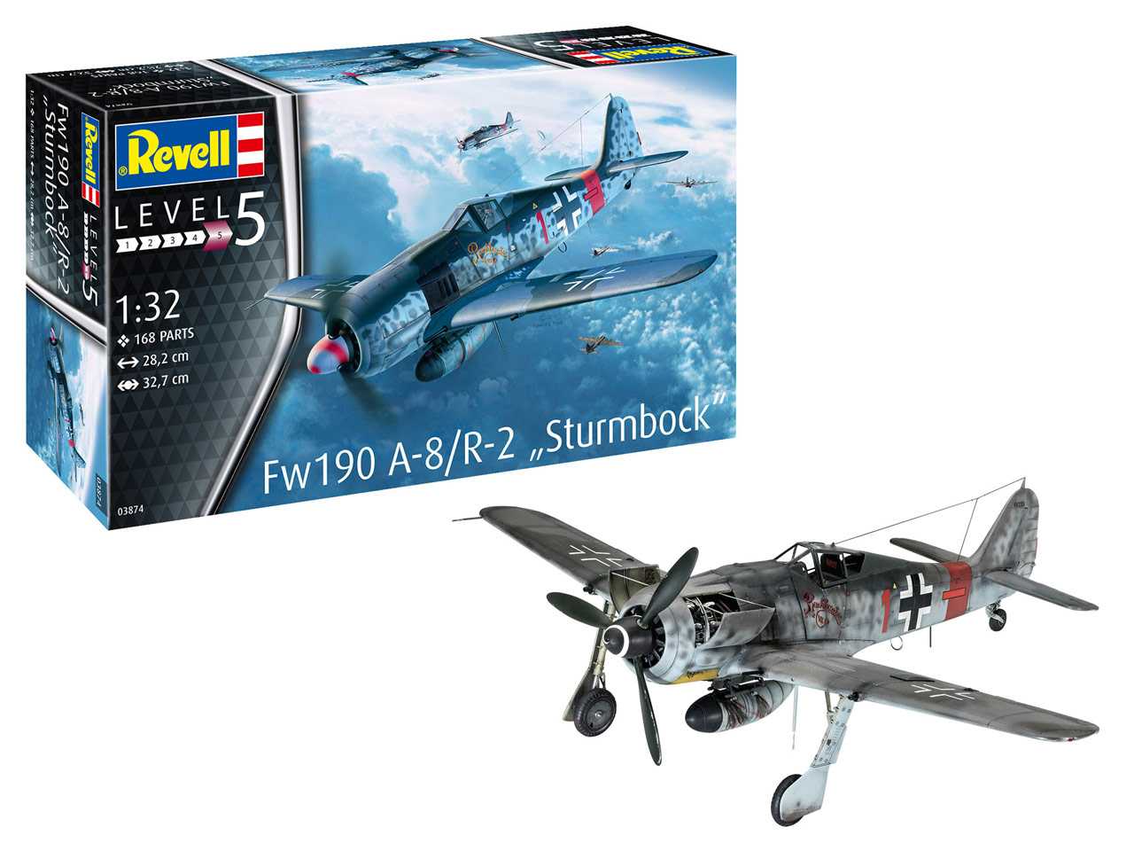 Plastic ModelKit letadlo 03874 - Fw190 A-8 "Sturmbock" (1:32)