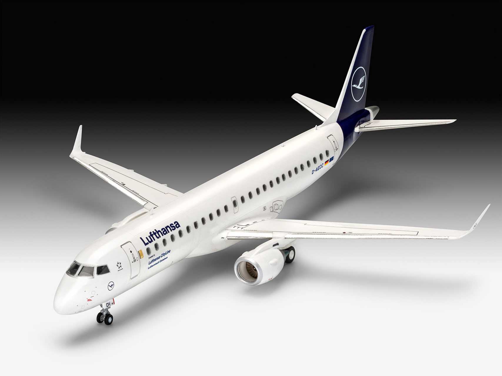 Plastic ModelKit letadlo 03883 - Embraer 190 Lufthansa New Livery (1:144)