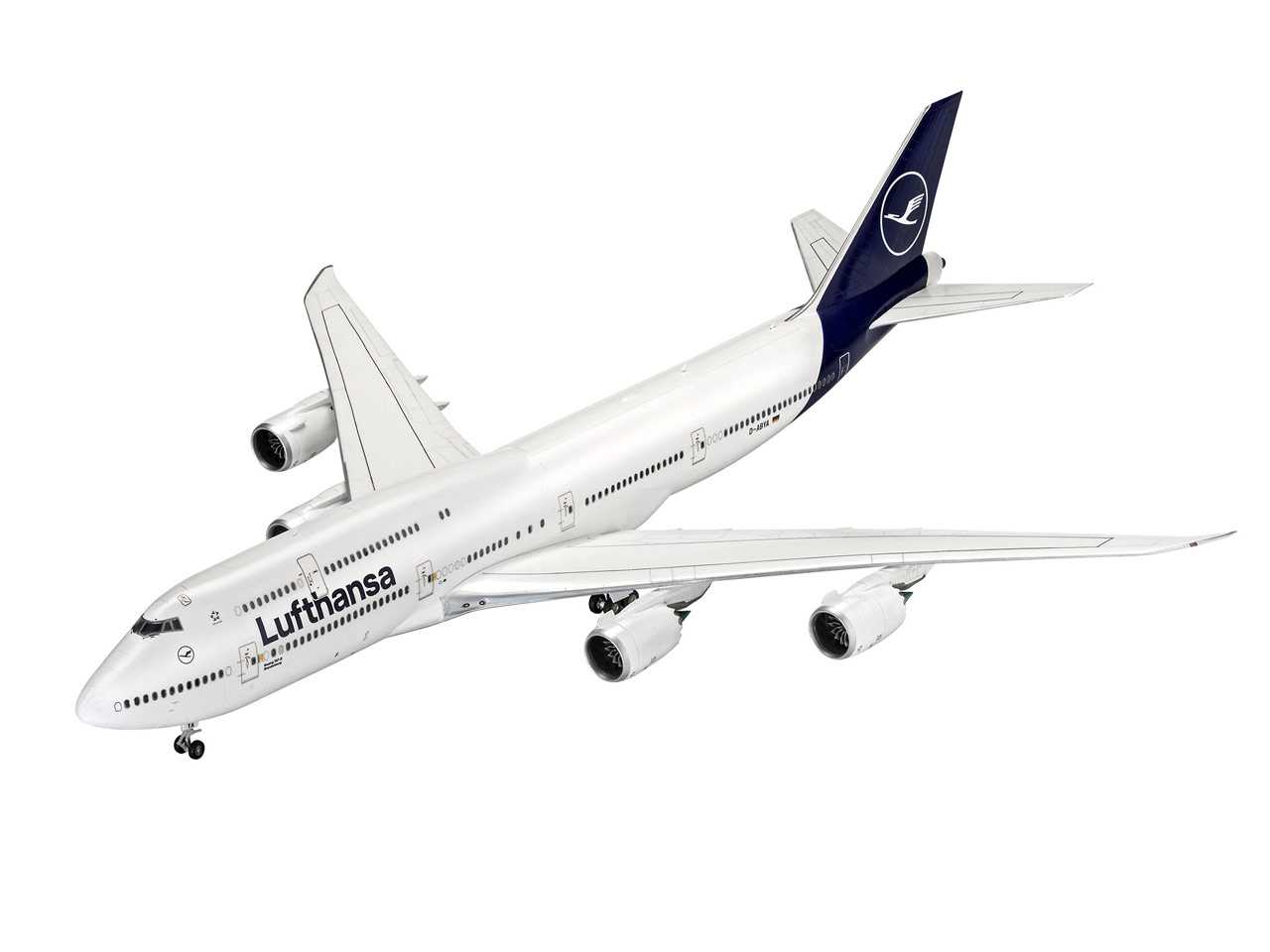 Plastic ModelKit letadlo 03891 - Boeing 747-8 Lufthansa "New Livery" (1:144)