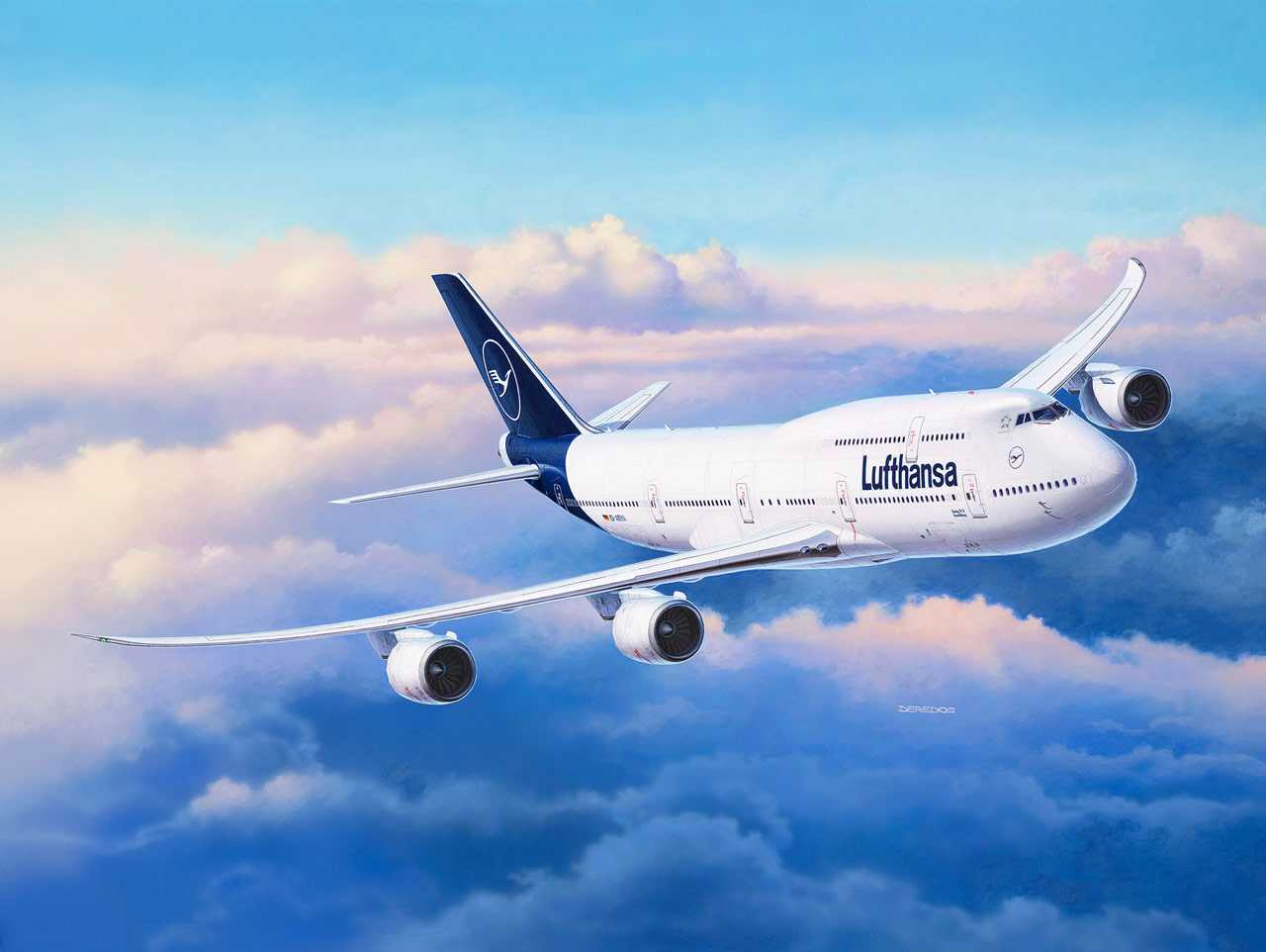 Plastic ModelKit letadlo 03891 - Boeing 747-8 Lufthansa "New Livery" (1:144)