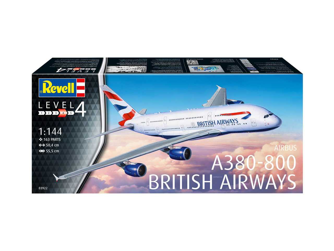 Plastic ModelKit letadlo 03922 - A380-800 British Airways (1:144)