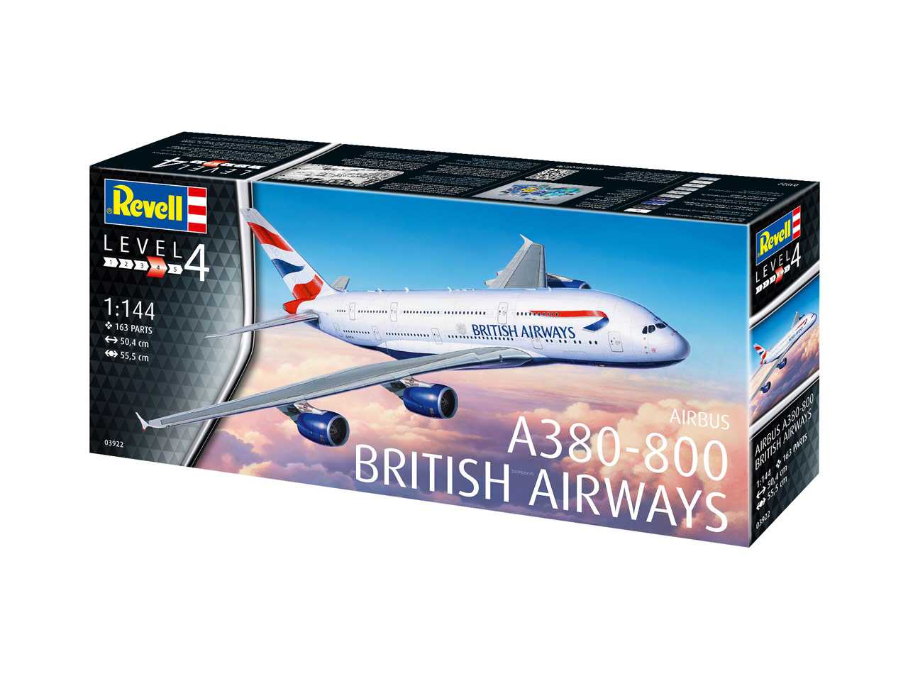 Plastic ModelKit letadlo 03922 - A380-800 British Airways (1:144)