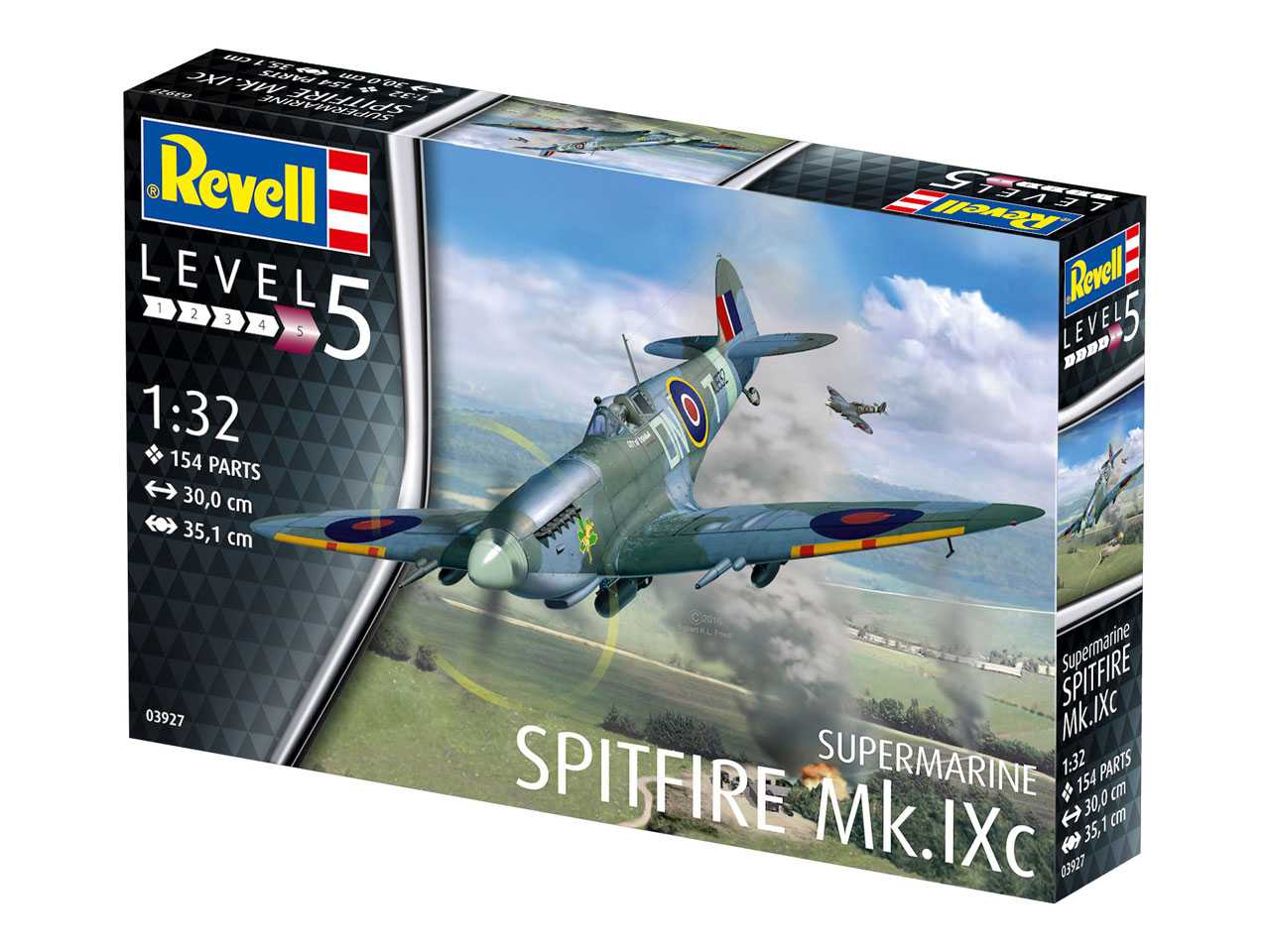 Plastic ModelKit letadlo 03927 - Spitfire Mk.IXC (1:32)