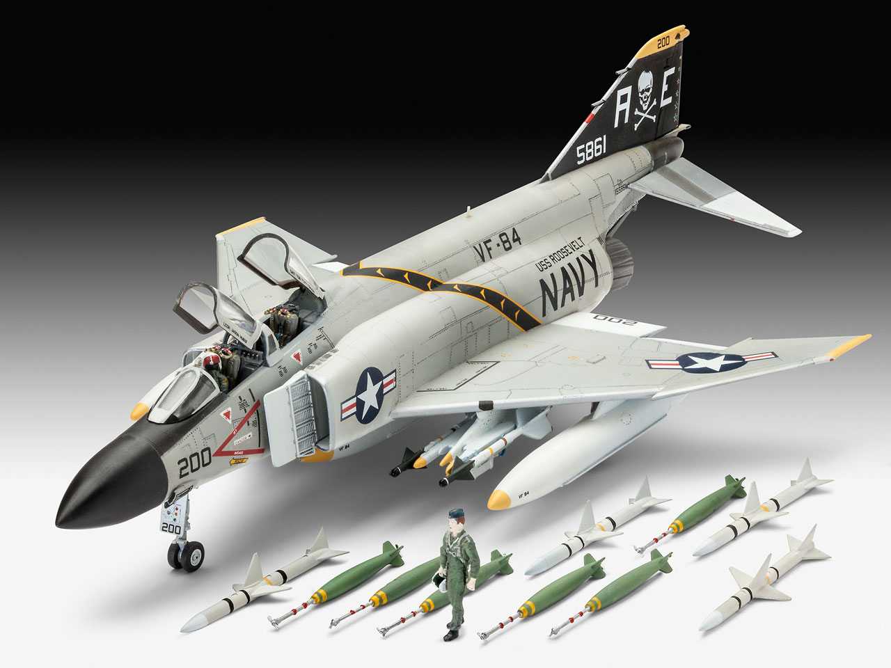 Plastic ModelKit letadlo 03941 - F-4J Phantom US Navy (1:72)