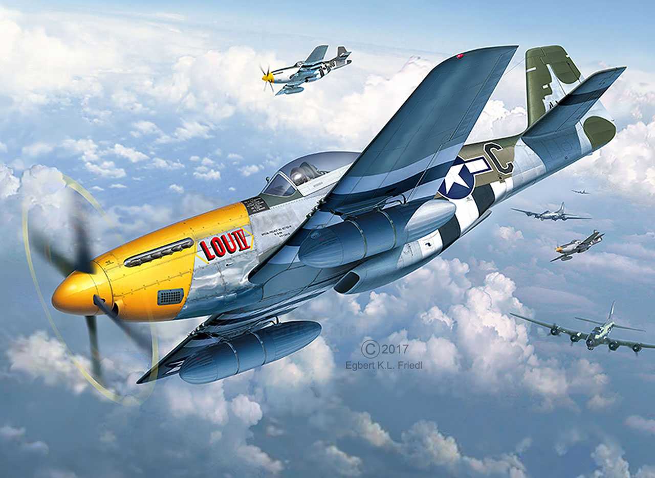 Plastic ModelKit letadlo 03944 - P-51D-5NA Mustang (1:32)