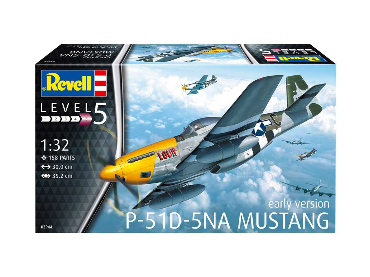 Plastic ModelKit letadlo 03944 - P-51D-5NA Mustang (1:32)