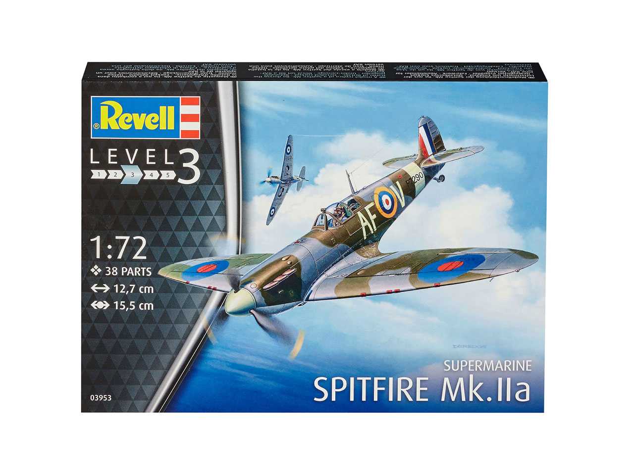 Plastic ModelKit letadlo 03953 - Spitfire Mk. IIa (1:72)
