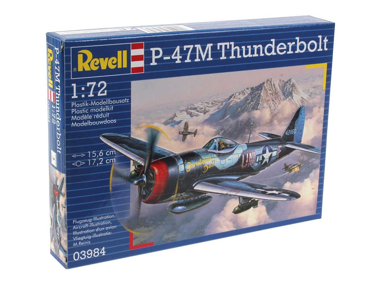 Plastic ModelKit letadlo 03984 - P-47 M Thunderbolt (1:72)