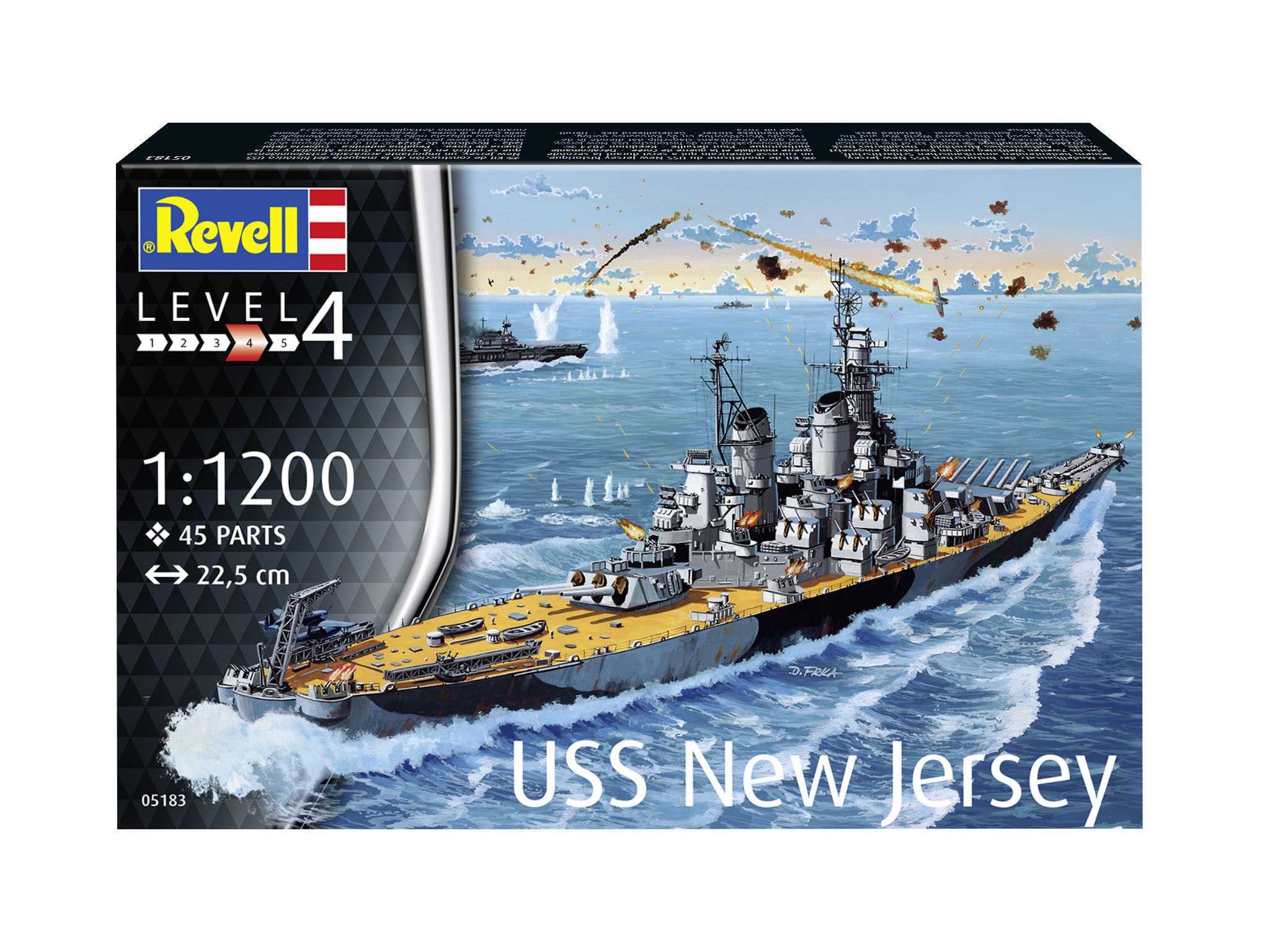 Plastic ModelKit loď 05183 - USS New Jersey (1:1200)