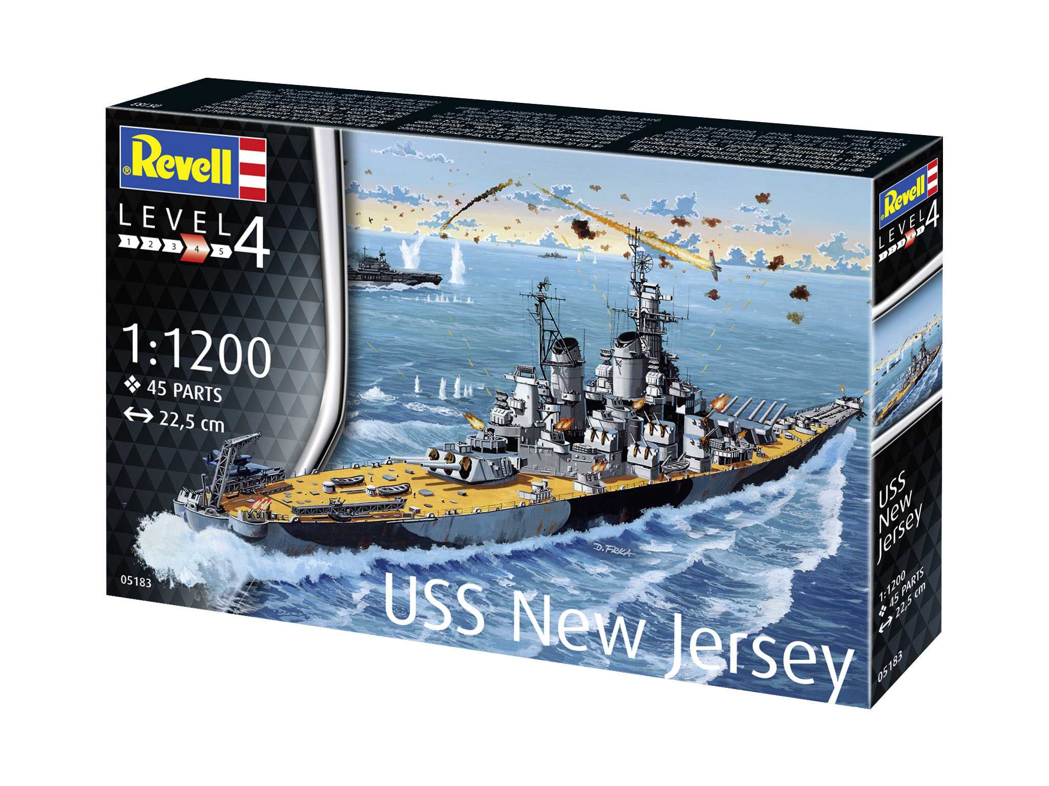 Plastic ModelKit loď 05183 - USS New Jersey (1:1200)