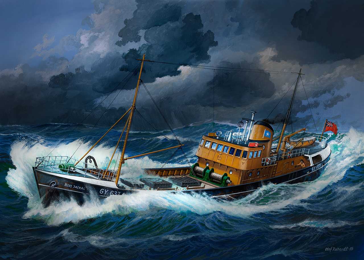 Plastic ModelKit loď 05204 - Northsea Fishing Trawler (1:142)
