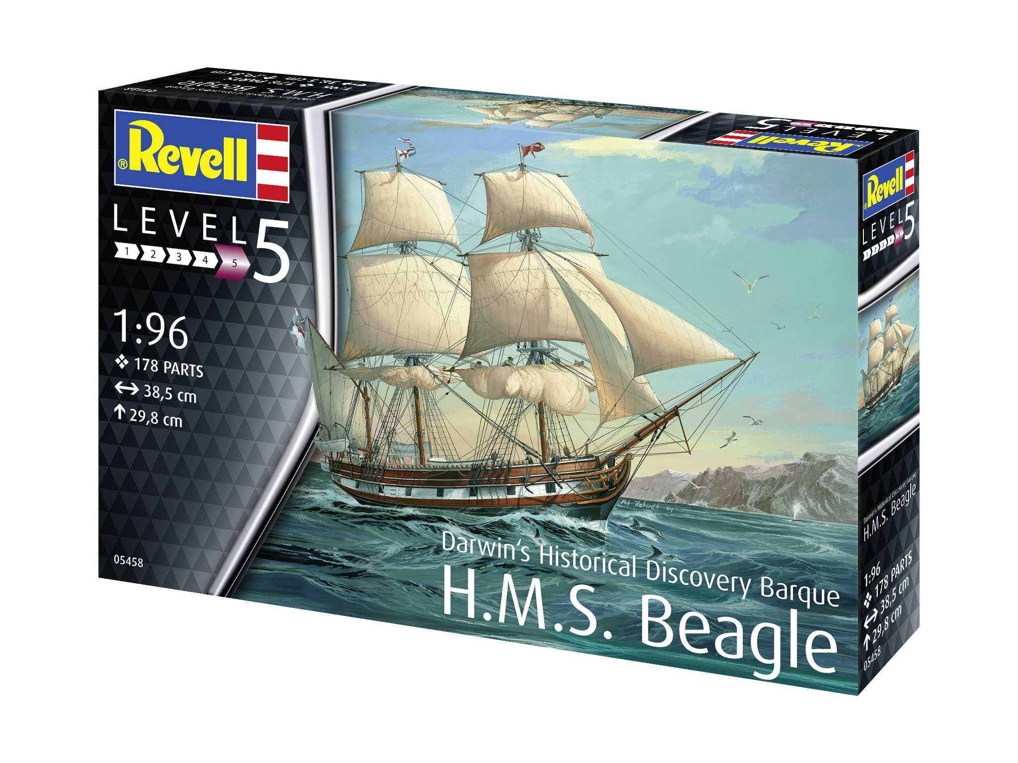 Plastic ModelKit loď 05458 - H.M.S. Beagle (1:96)