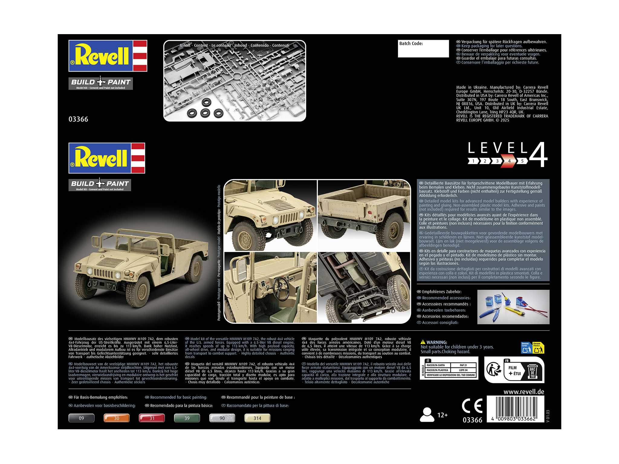 Plastic ModelKit military 03366 - HMMWV M1097A2 (1:35)