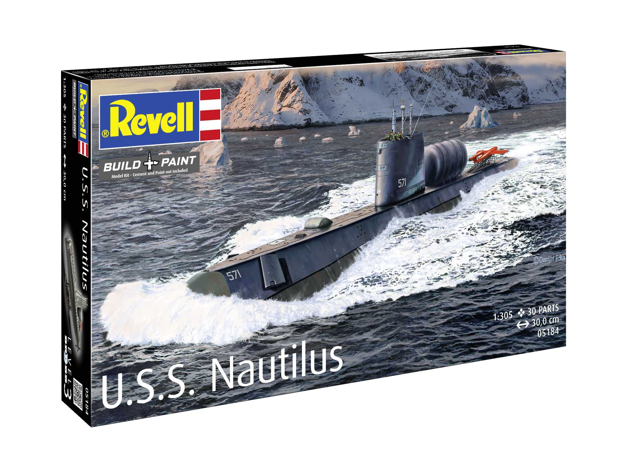 Plastic ModelKit ponorka 05184 - U.S.S. Nautilus (1:305)