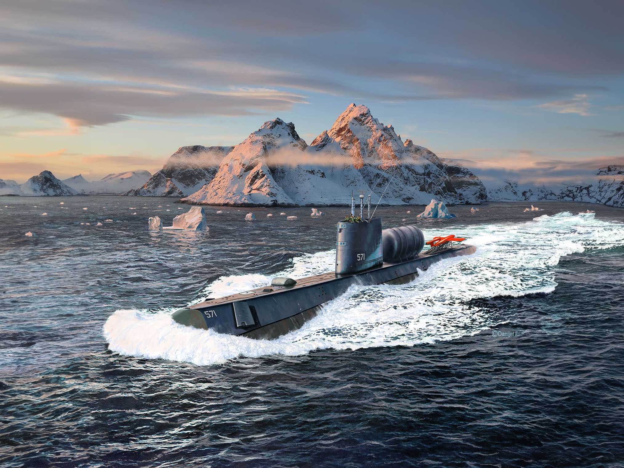 Plastic ModelKit ponorka 05184 - U.S.S. Nautilus (1:305)