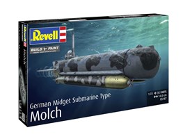 Plastic ModelKit ponorka 05187 - German Midget Submarine Type Molch (1:72)