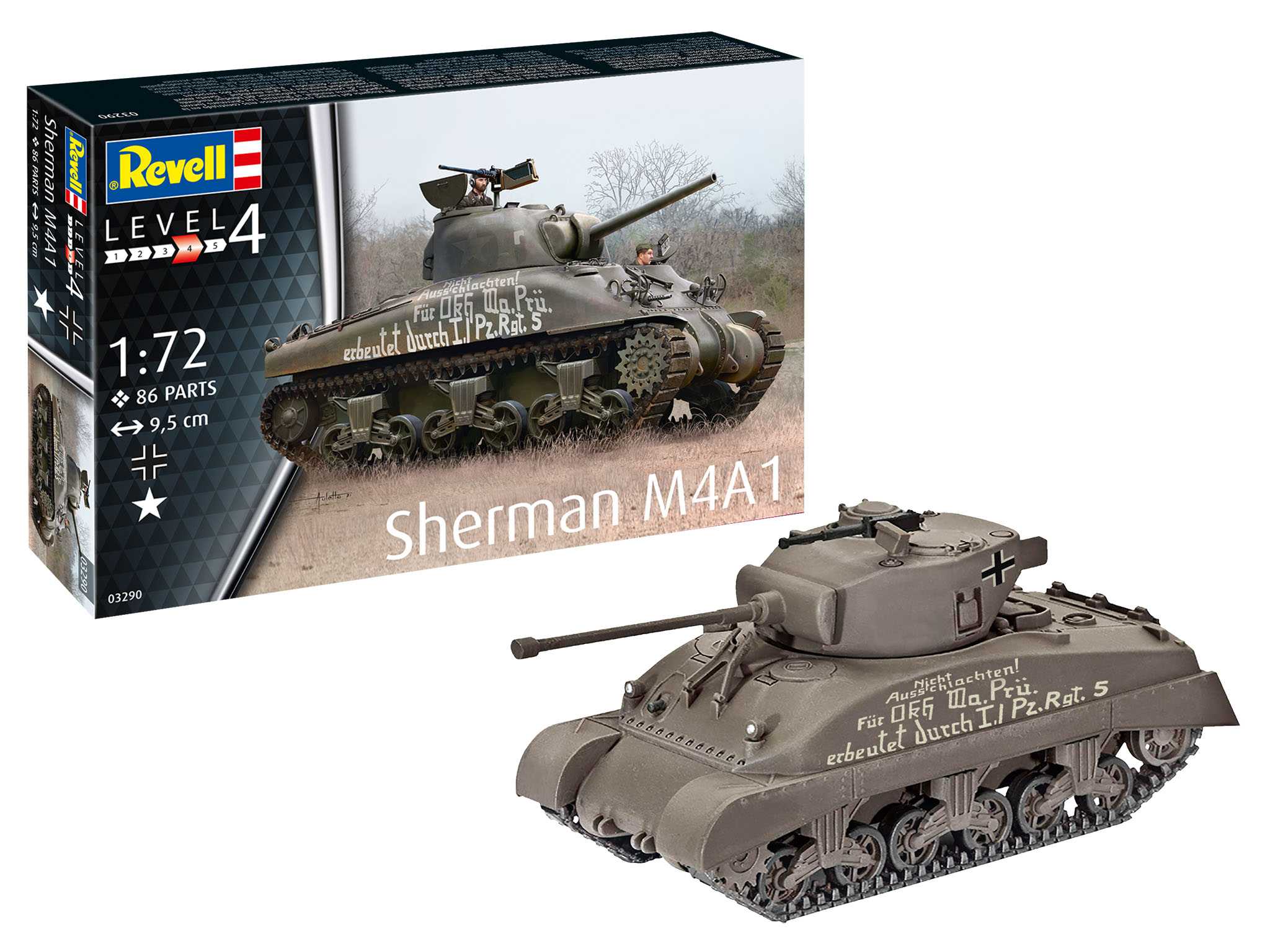 Plastic ModelKit tank 03290 - Sherman M4A1 (1:72)