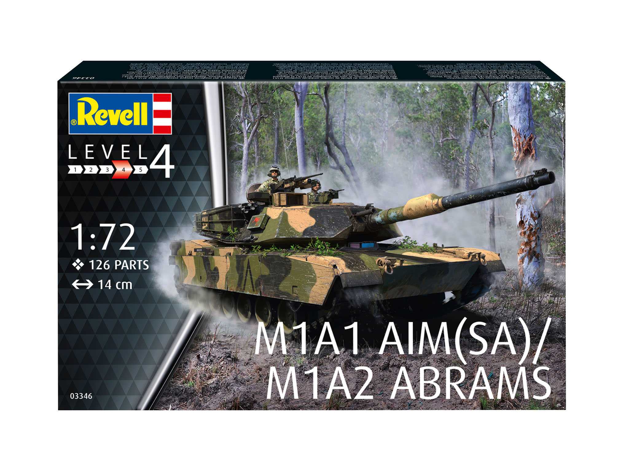 Plastic ModelKit tank 03346 - M1A2 Abrams (1:72)