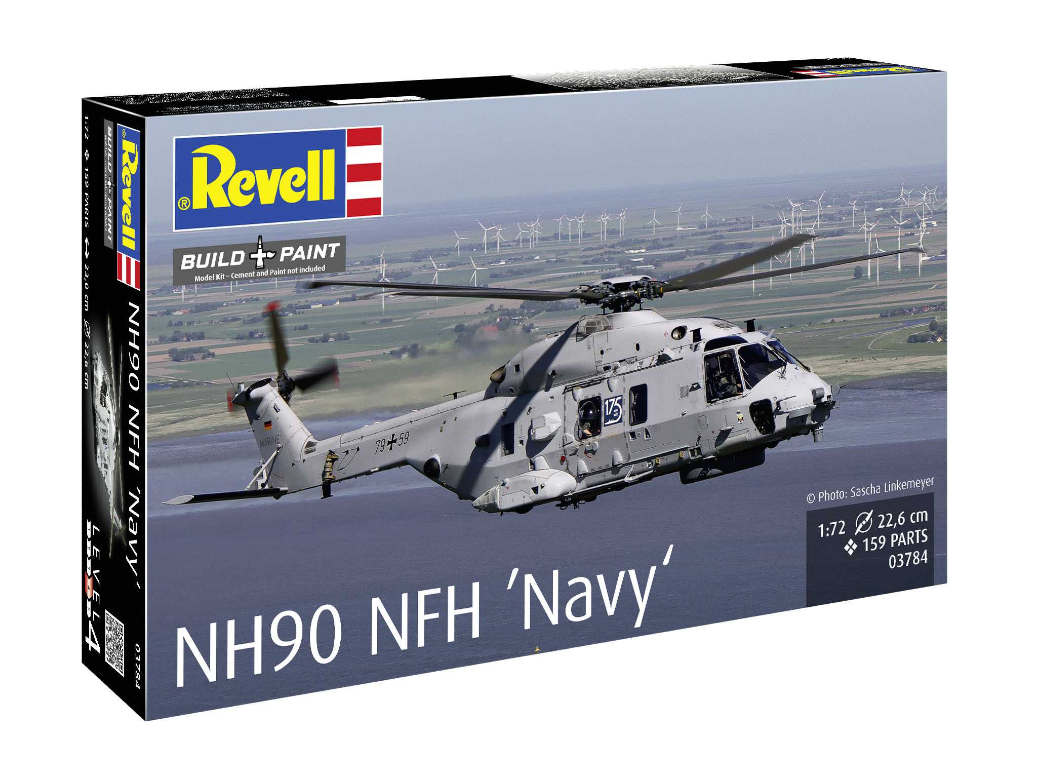 Plastic ModelKit vrtulník 03784 - NH90 NFH "Navy" (1:72)