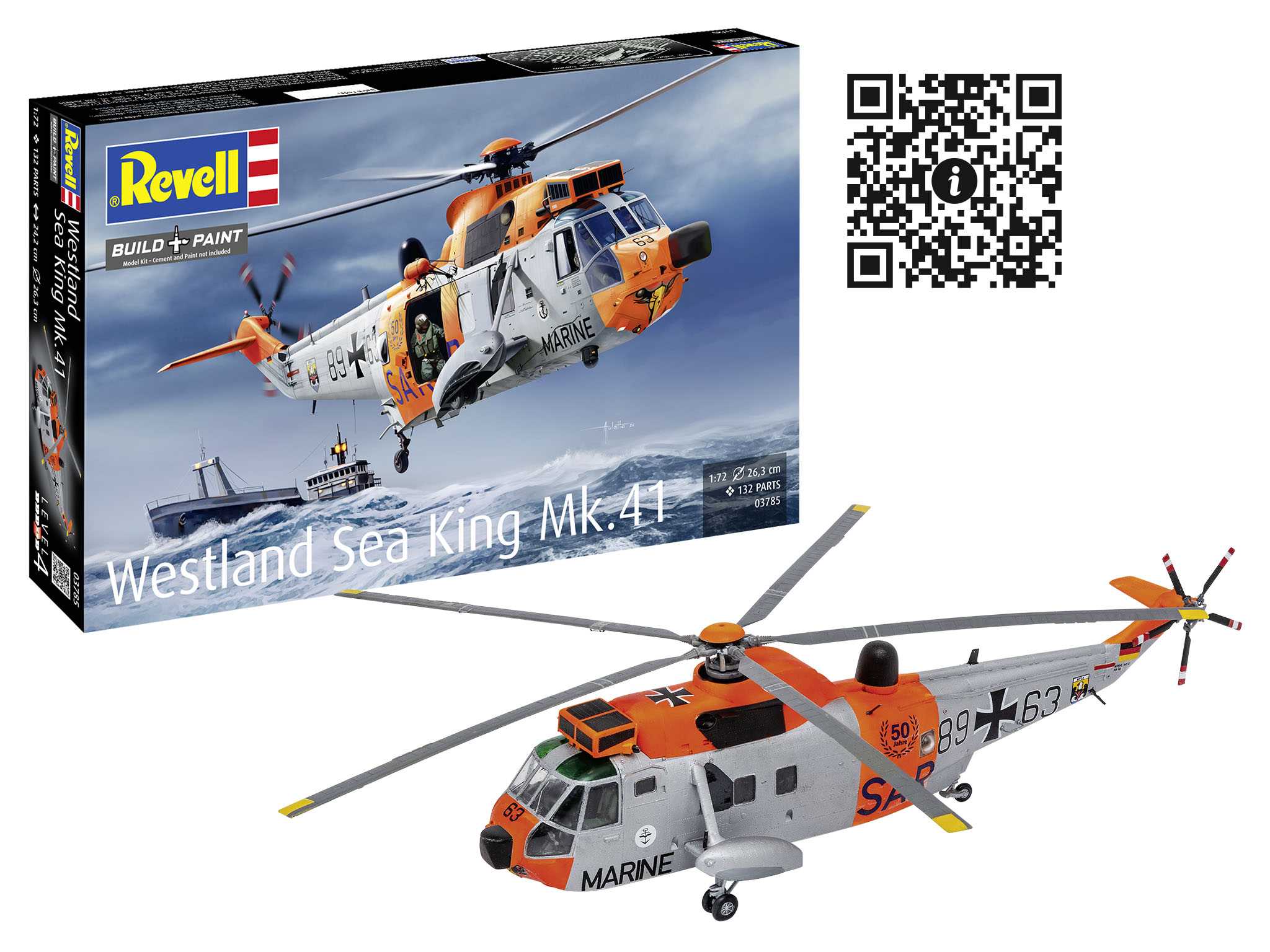 Plastic ModelKit vrtulník 03785 - Westland Sea King Mk. 41 (1:72)