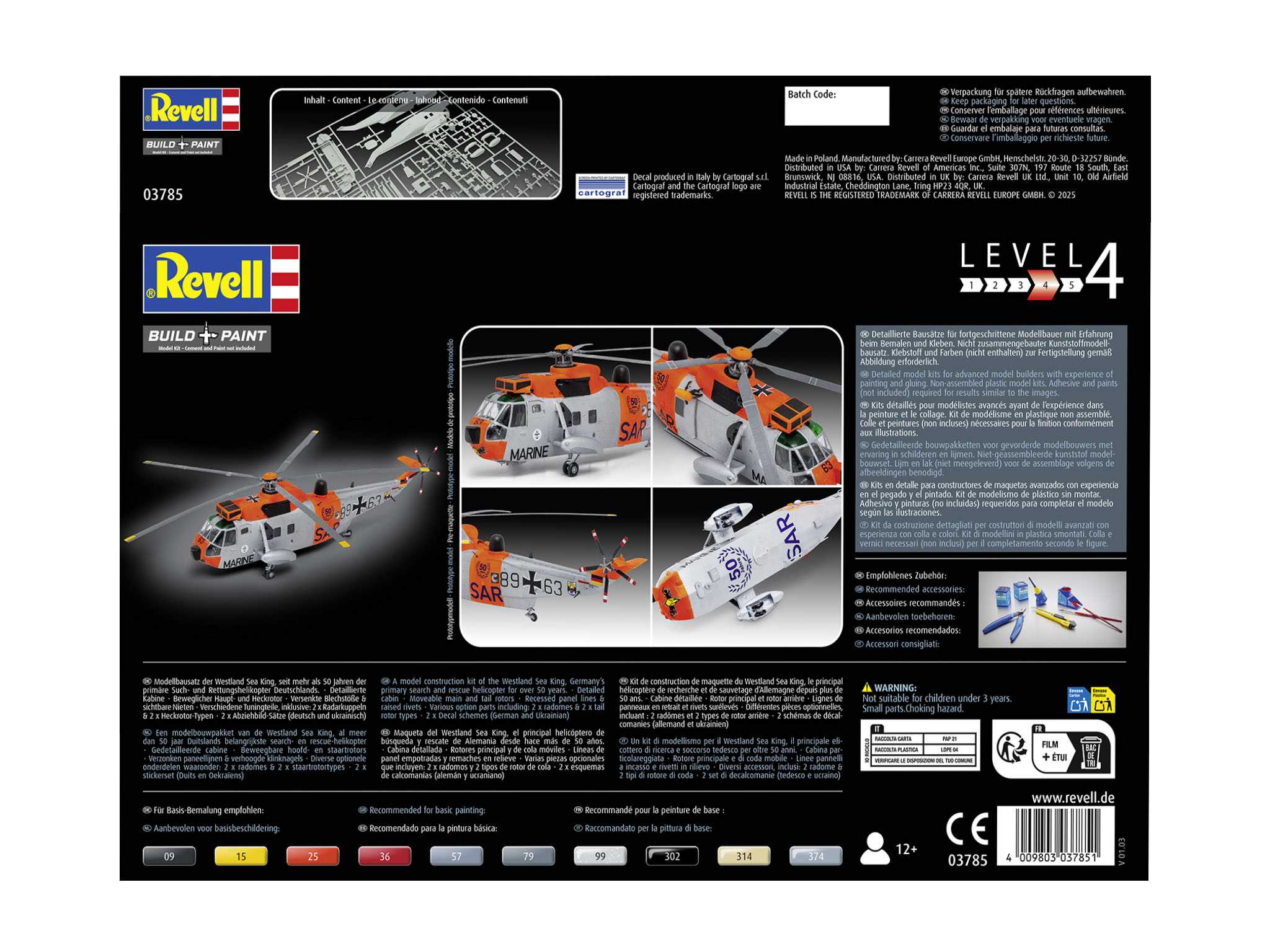 Plastic ModelKit vrtulník 03785 - Westland Sea King Mk. 41 (1:72)