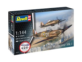 Starter Kit letadlo 73771 - Spitfire Mk.Ia & Hurricane Mk.I (1:144)